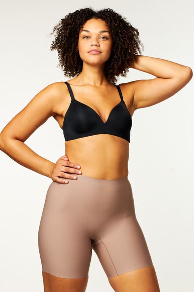 medium corrigerende biker hoge taille middenbruin