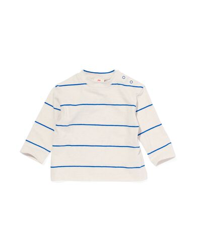 baby shirt strepen  kobaltblauw