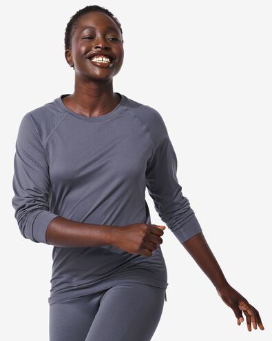naadloos dames sportshirt paars