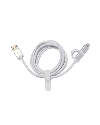 USB laadkabel 8-pin & type C
