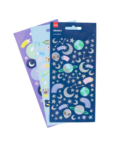 stickervellen sterren 19x10 - 3 stuks