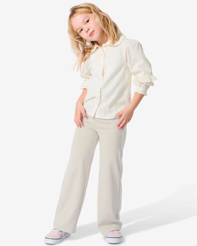 kinderbroek met knopen gebroken wit
