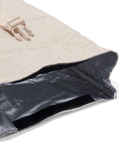 koelrugzak linnenlook 34x24x12