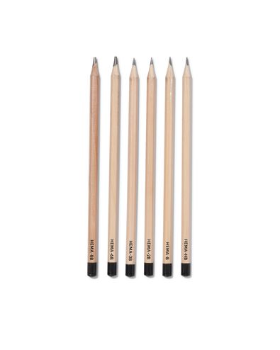 schetspotloden HB-B-2B-3B-6B-8B - 6 stuks
