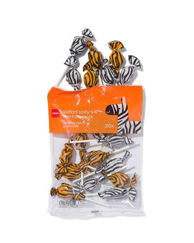 lolly's safari met fruitsmaak - 20 stuks