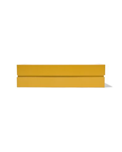 decoratieve opbergdoos met deksel 21x30.8x8 geel