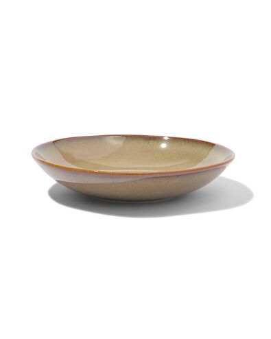 diep bord &Oslash;23cm Porto reactief glazuur taupe