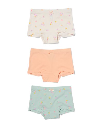 kinderboxers katoen/stretch - 3 stuks gebroken wit