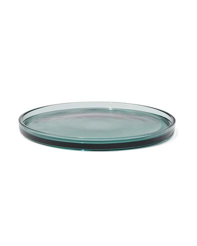 kaarsonderzetter &Oslash;25x2 groen glas