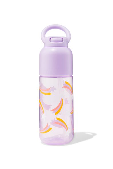 waterfles met rietje sterren 300ml
