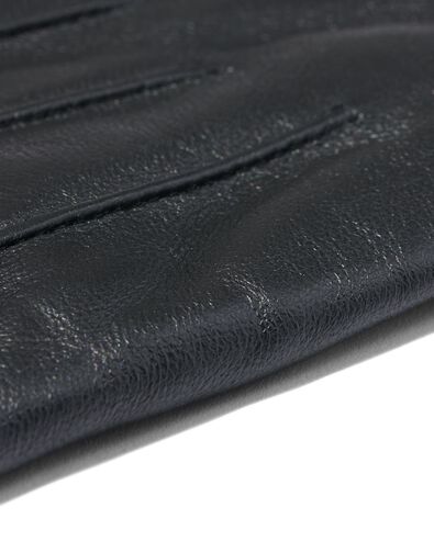 heren handschoenen met touchscreen leer zwart