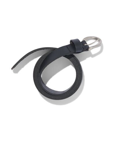 damesriem leer nerf 2.5cm zwart