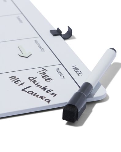 whiteboard 30x30 weekplanner