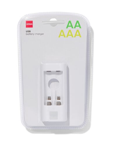 USB batterijlader voor AA of AAA batterijen