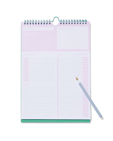 bureau dagplanner met spiraal en standaard 30x21