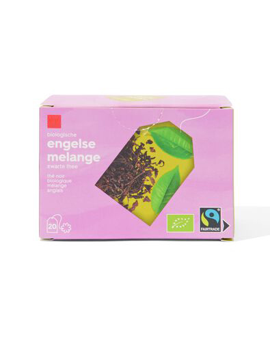 biologische zwarte thee Engelse melange - 20 stuks