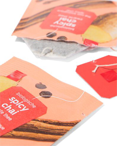 biologische zwarte thee spicy chai - 20 stuks