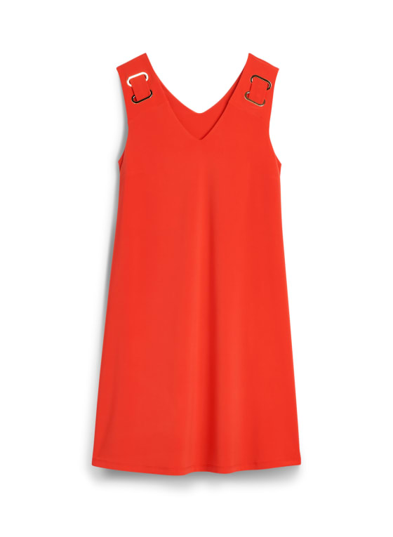 Shoulder Detail Sleeveless Dress