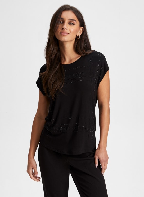 Rhinestone Detail Tee