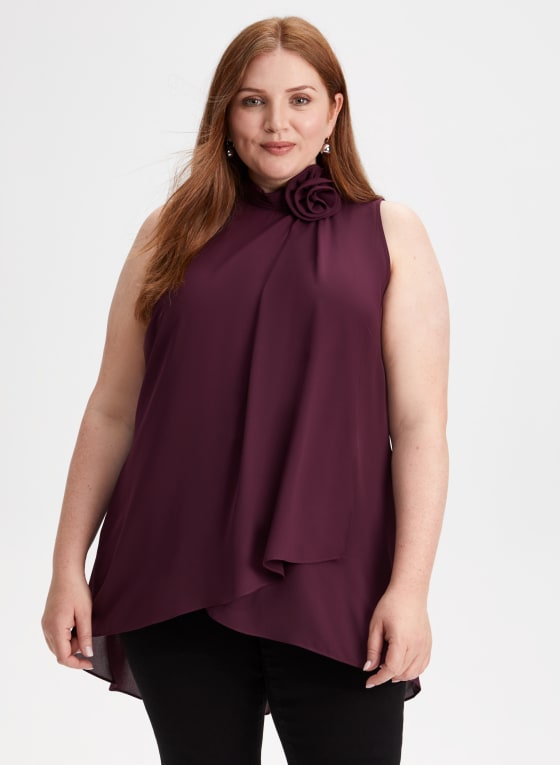 Rose Detail Layered Tunic