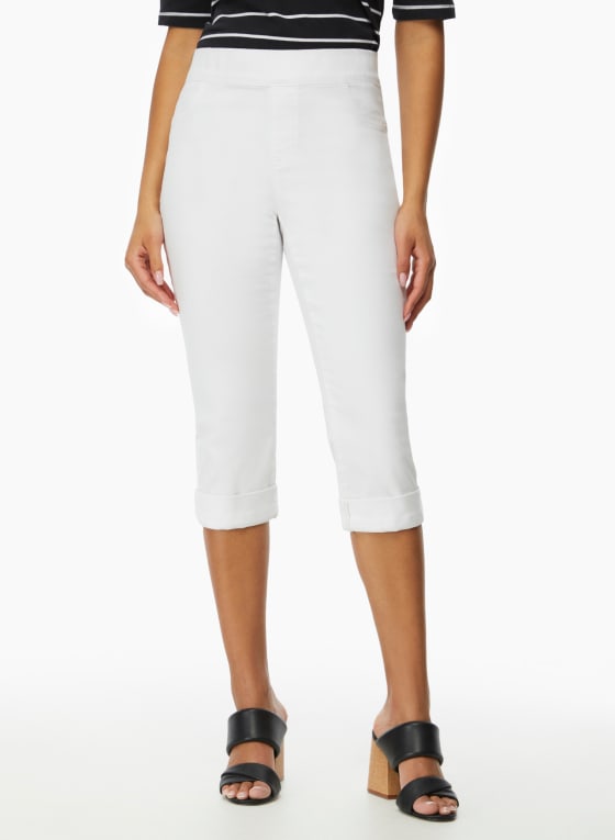 Pull-On Denim Capris