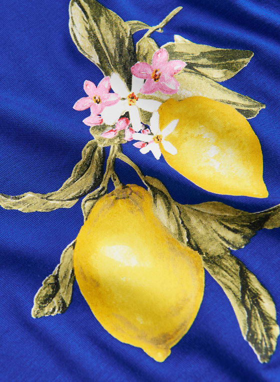 Lemon Print Pyjama Top