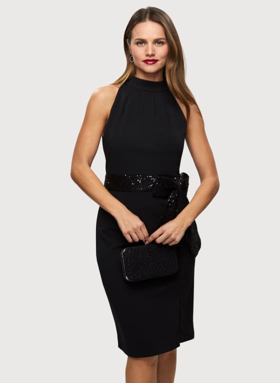 Sequin Bow Dress