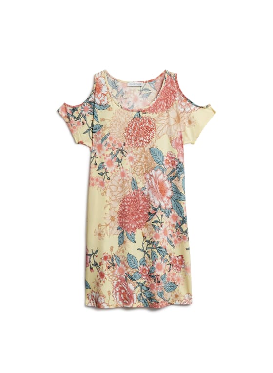 Floral Cold Shoulder Sleepshirt