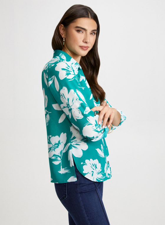 Floral Print Long Sleeve Shirt