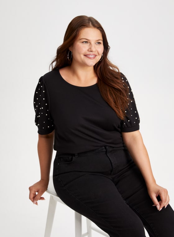 Pearl Detail Top