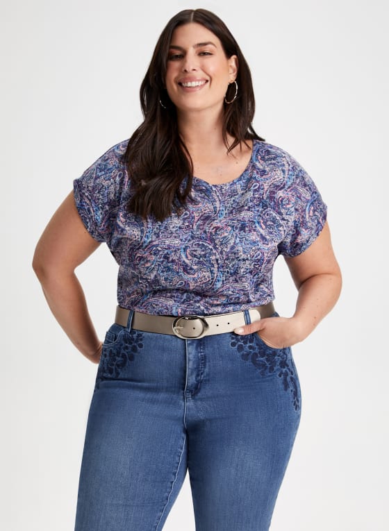 Paisley Print Tee
