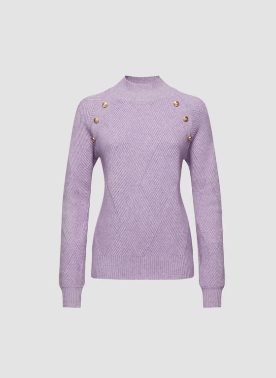 Button Detail Knit Sweater