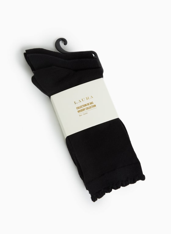 Geometric Bamboo Crew Socks 3-Pack