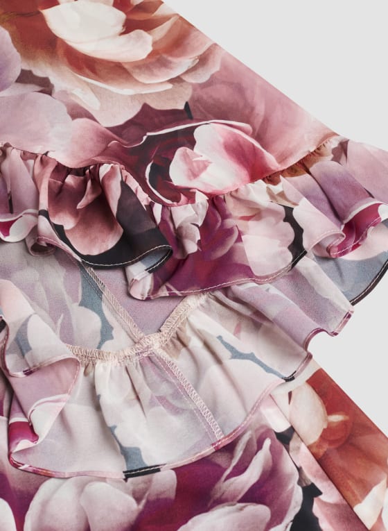 Floral 3/4 Sleeve Blouse