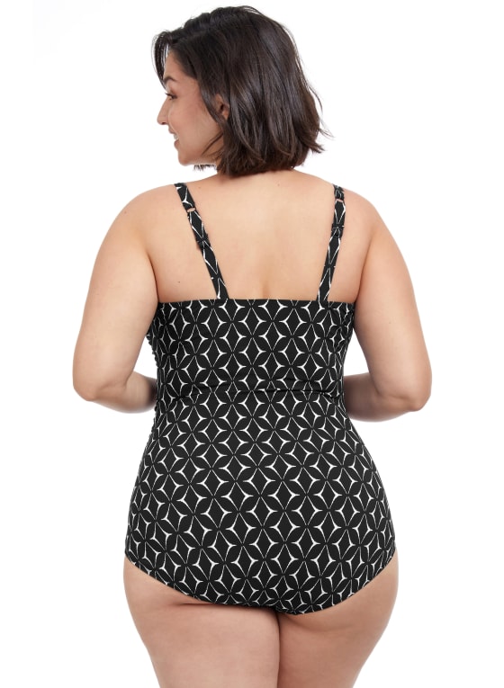 Profile by Gottex - Geometric Motif Swimsuit