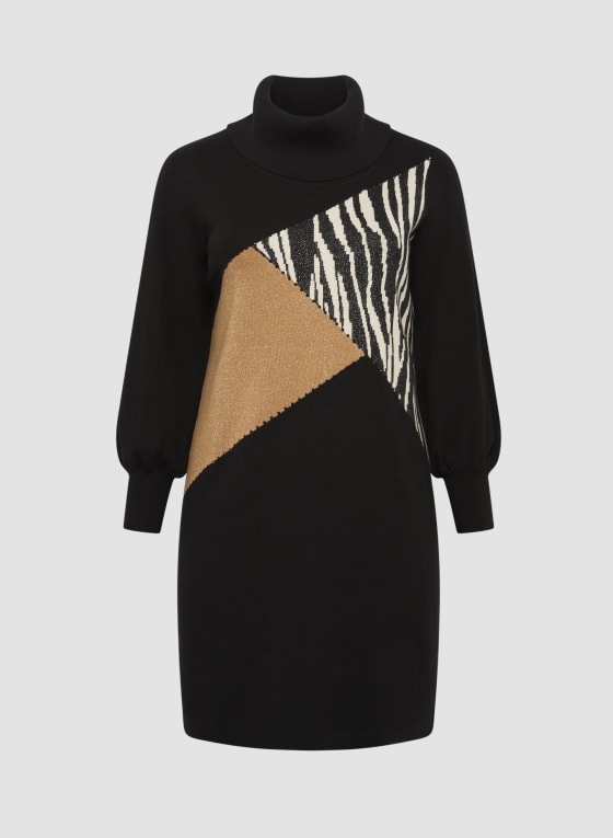 Turtle Neck Sweater Dress