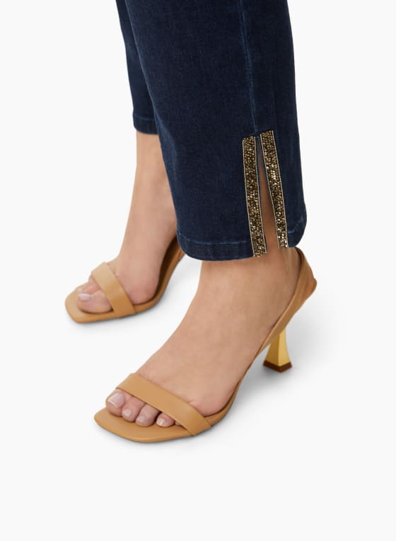 Pull-On Straight Leg Jeans