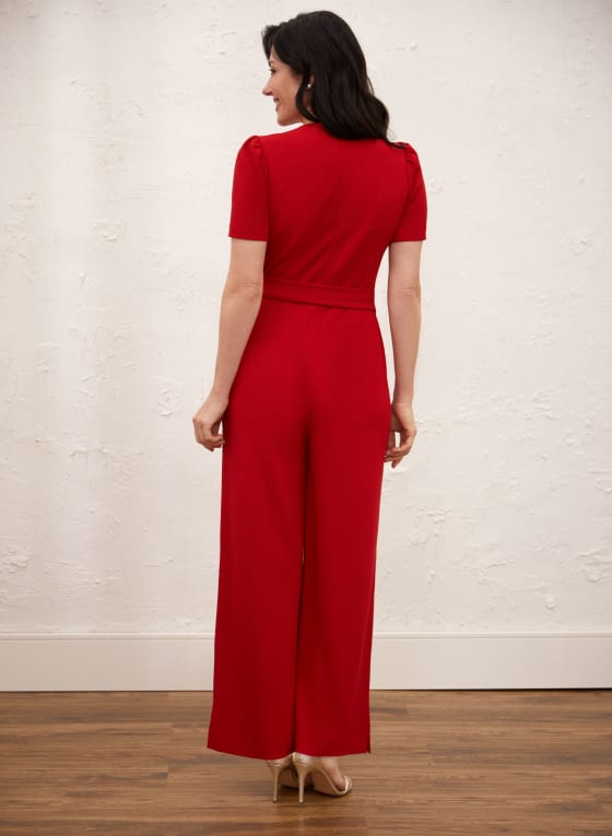 Wide Leg V-Neck Jumpsuit