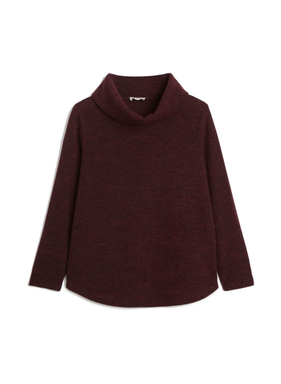 Cowl Neck Bouclé Sweater