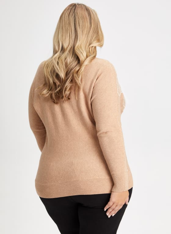 Floral Motif Sweater