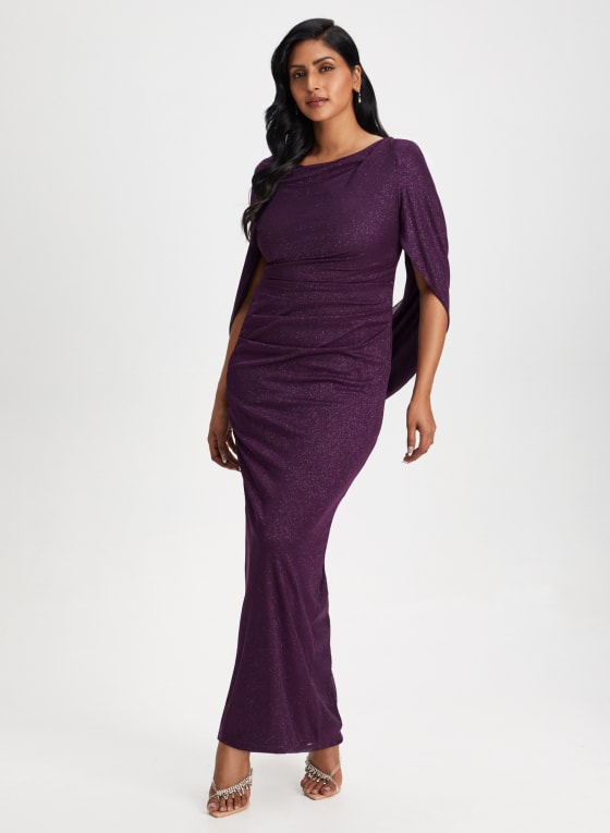 Draped Sleeve Detail Dress