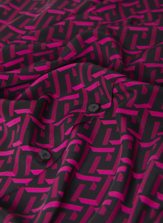 Geometric Print Blouse