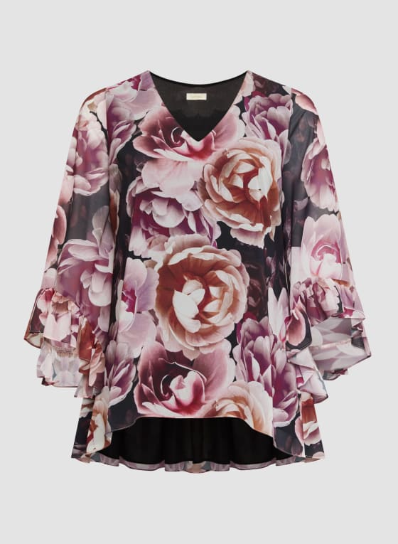 Floral 3/4 Sleeve Blouse