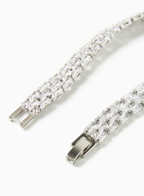 Three Row Tennis Bracelet