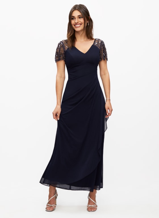 Embellished Sleeve Dress