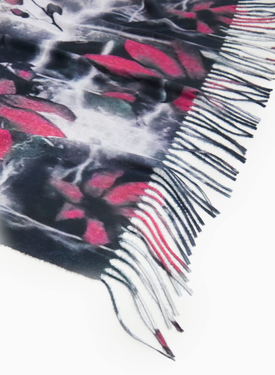 Reversible Floral Print Scarf