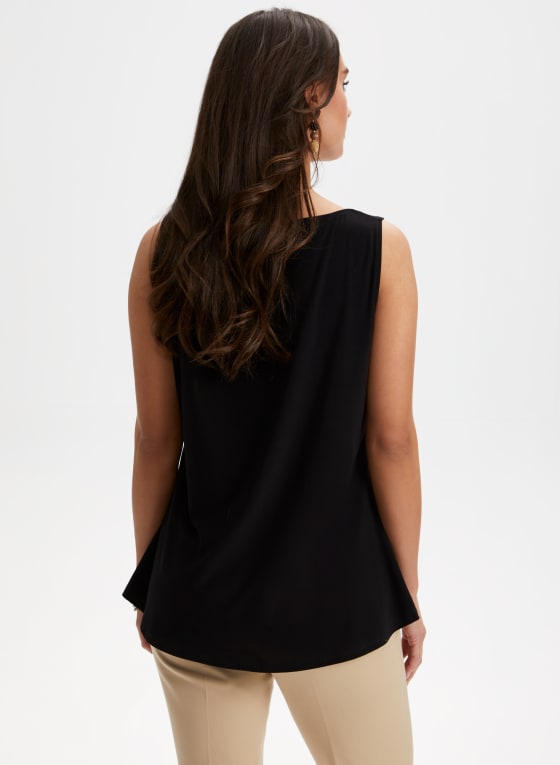 Tropical Floral Print Sleeveless Top