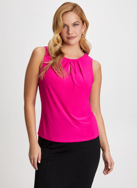 Sleeveless Keyhole Detail Top