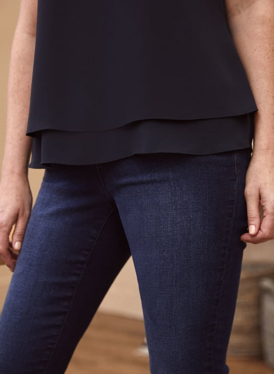 Sleeveless V-Neck Blouse