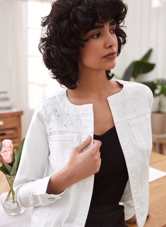 Embroidered Denim Jacket